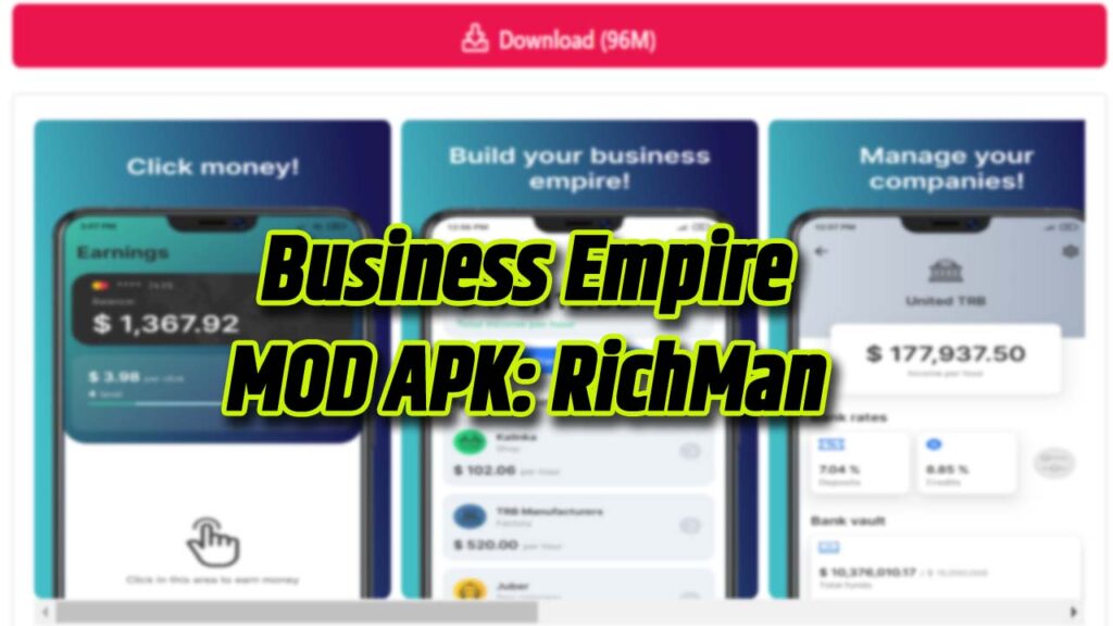 Business Empire MOD APK: RichMan v1.11.13 MOD APK - Very Useful
