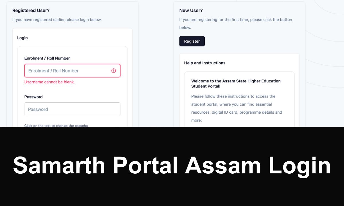 Samarth Portal Assam Login